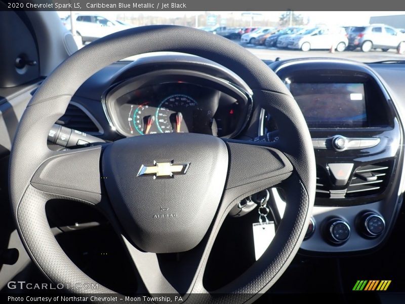 Caribbean Blue Metallic / Jet Black 2020 Chevrolet Spark LS