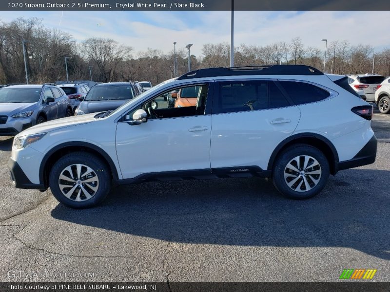 Crystal White Pearl / Slate Black 2020 Subaru Outback 2.5i Premium