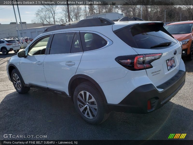 Crystal White Pearl / Slate Black 2020 Subaru Outback 2.5i Premium
