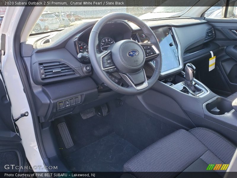 Crystal White Pearl / Slate Black 2020 Subaru Outback 2.5i Premium