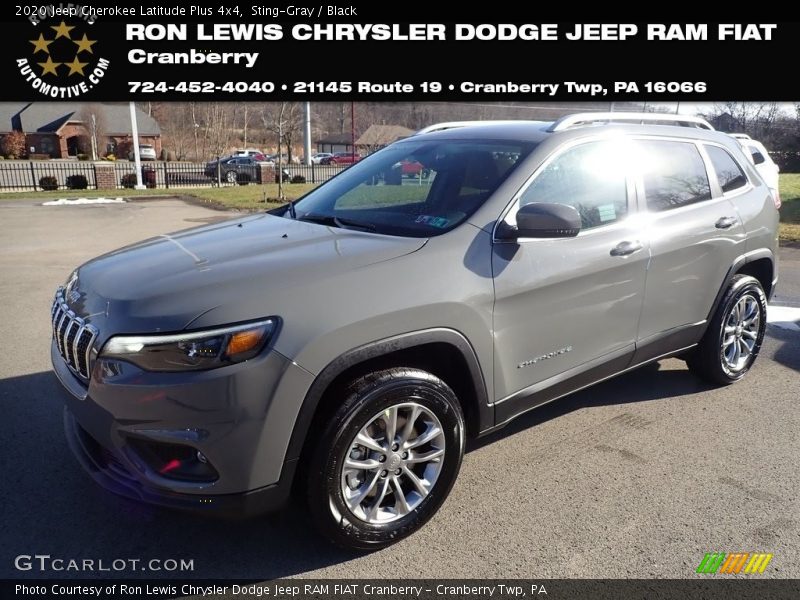 Sting-Gray / Black 2020 Jeep Cherokee Latitude Plus 4x4
