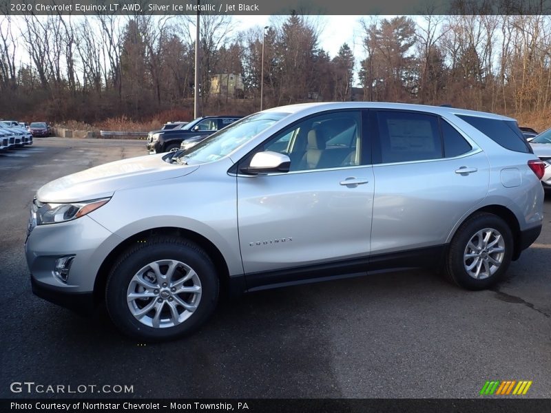 Silver Ice Metallic / Jet Black 2020 Chevrolet Equinox LT AWD