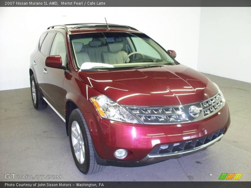 Merlot Pearl / Cafe Latte 2007 Nissan Murano SL AWD