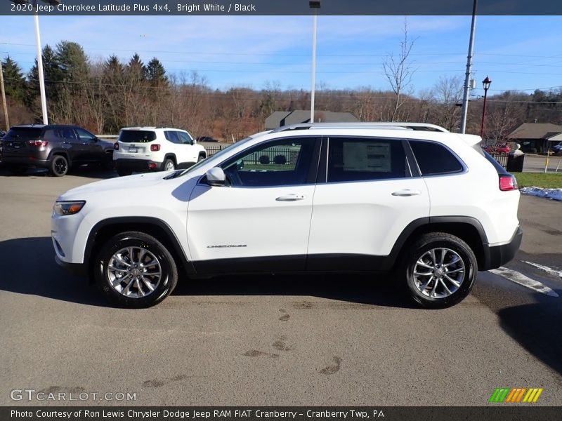 Bright White / Black 2020 Jeep Cherokee Latitude Plus 4x4
