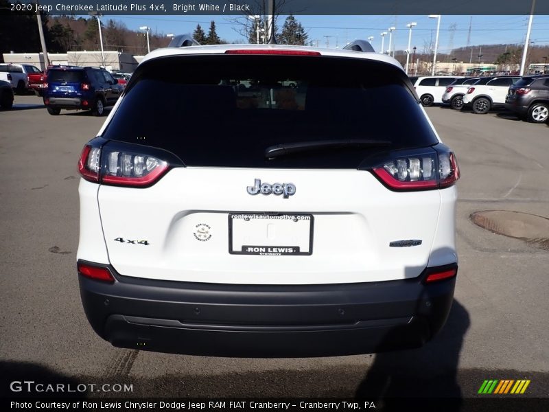 Bright White / Black 2020 Jeep Cherokee Latitude Plus 4x4