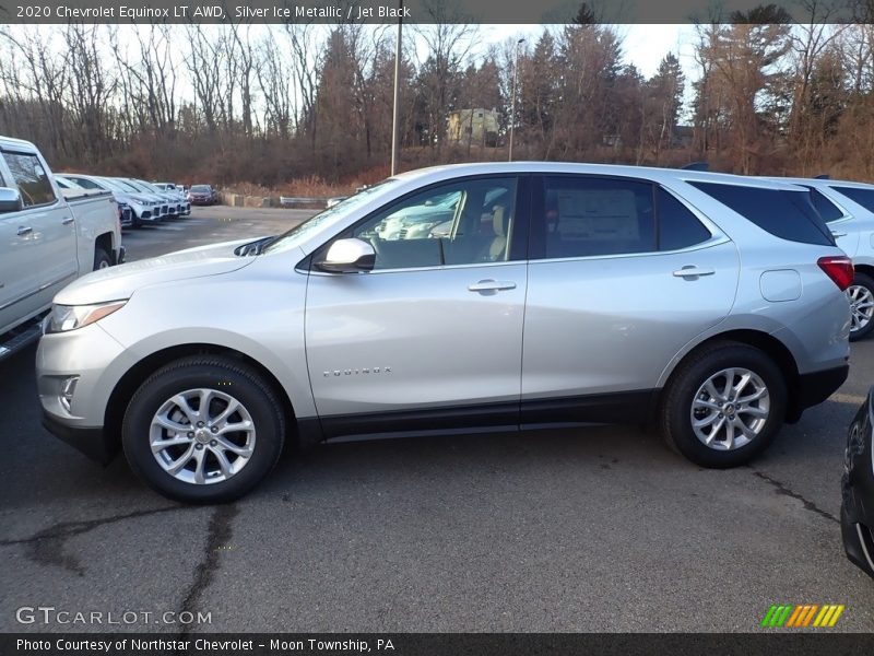 Silver Ice Metallic / Jet Black 2020 Chevrolet Equinox LT AWD