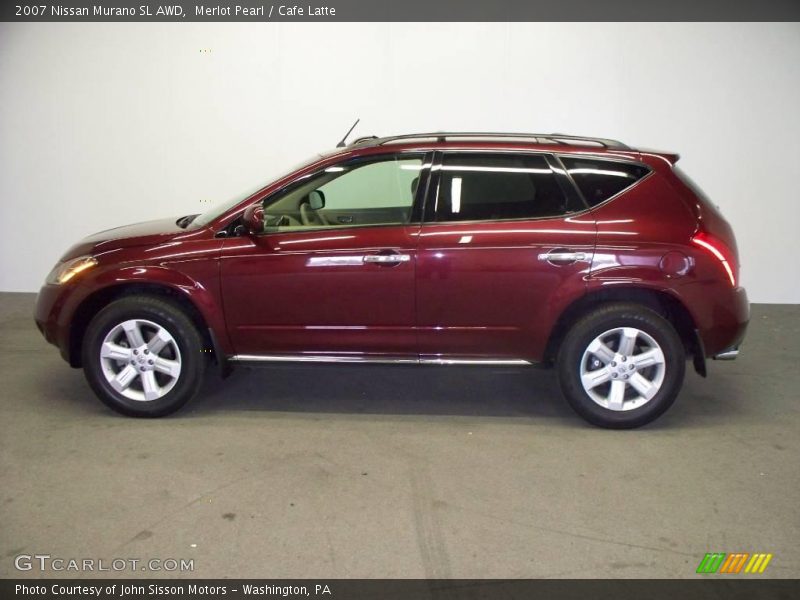 Merlot Pearl / Cafe Latte 2007 Nissan Murano SL AWD