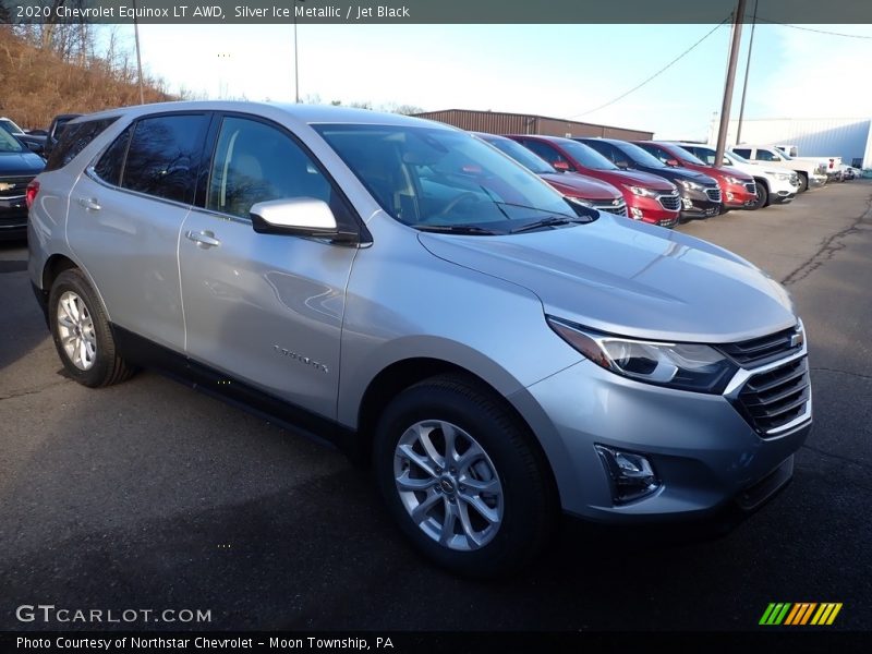 Silver Ice Metallic / Jet Black 2020 Chevrolet Equinox LT AWD