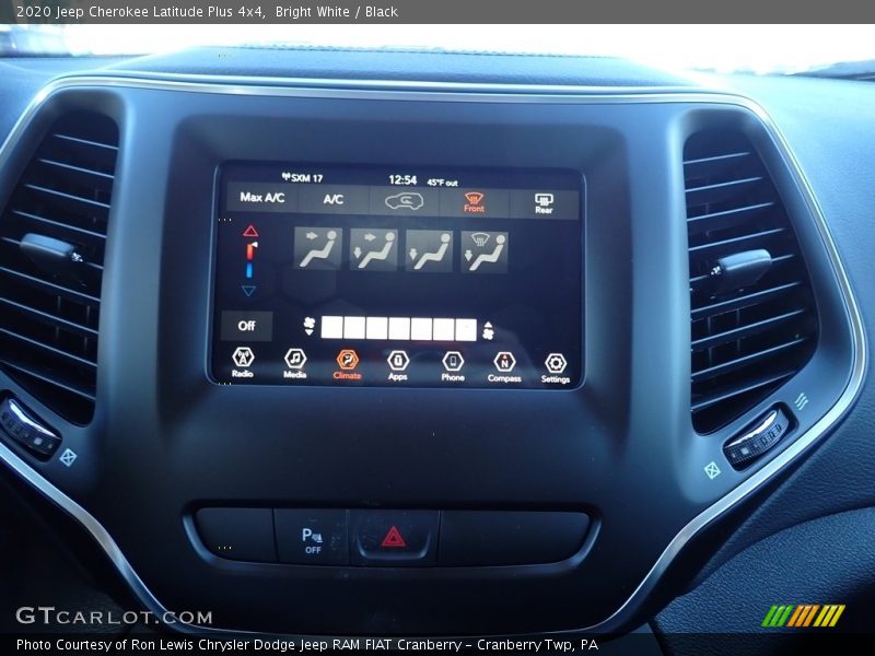Bright White / Black 2020 Jeep Cherokee Latitude Plus 4x4