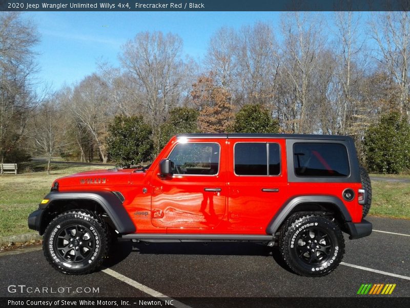 Firecracker Red / Black 2020 Jeep Wrangler Unlimited Willys 4x4