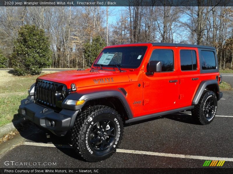 Firecracker Red / Black 2020 Jeep Wrangler Unlimited Willys 4x4