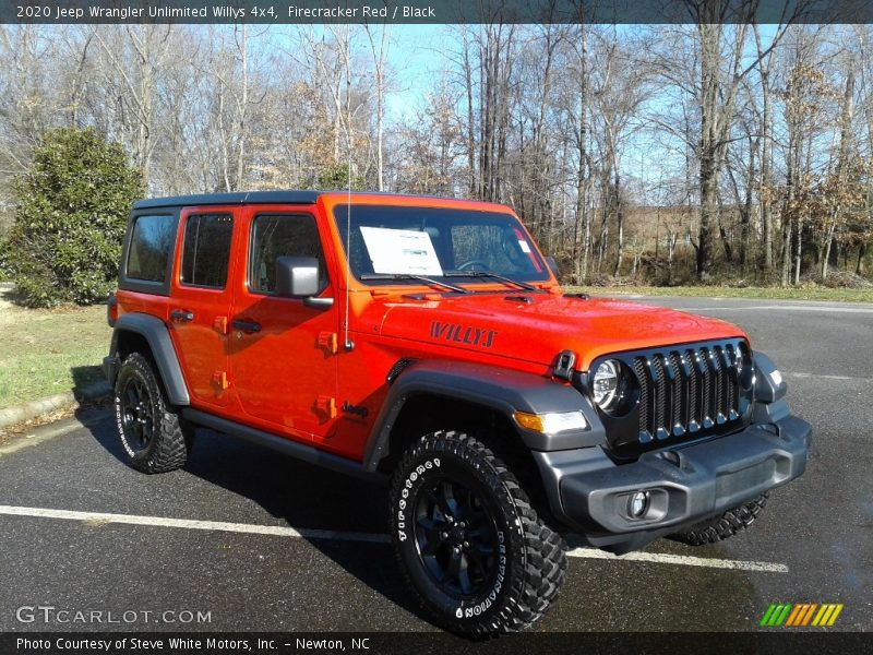 Firecracker Red / Black 2020 Jeep Wrangler Unlimited Willys 4x4