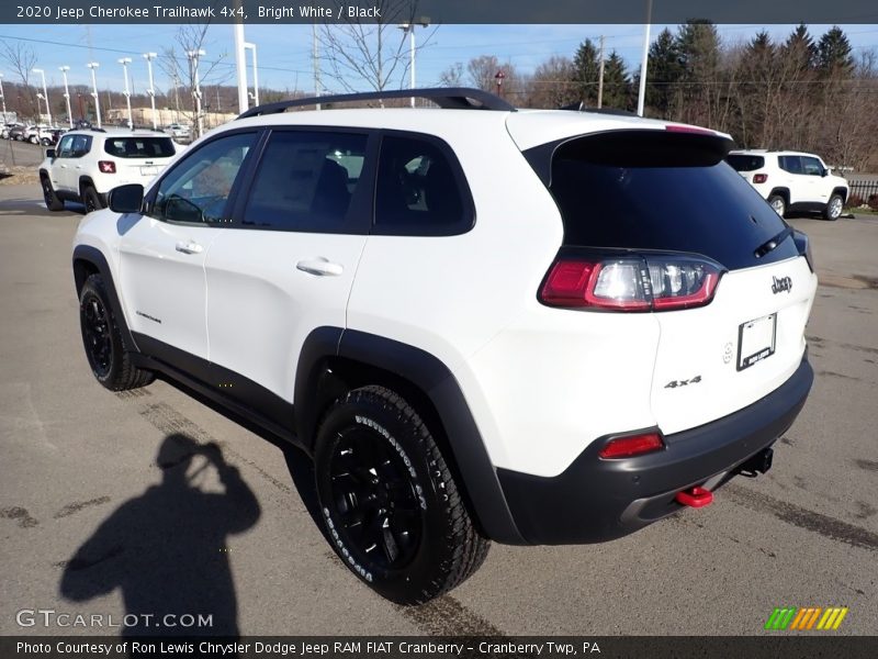 Bright White / Black 2020 Jeep Cherokee Trailhawk 4x4
