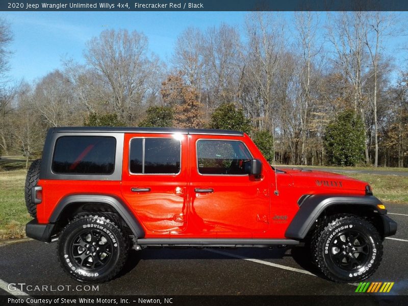 Firecracker Red / Black 2020 Jeep Wrangler Unlimited Willys 4x4