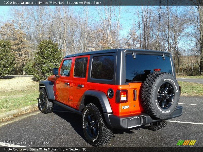 Firecracker Red / Black 2020 Jeep Wrangler Unlimited Willys 4x4
