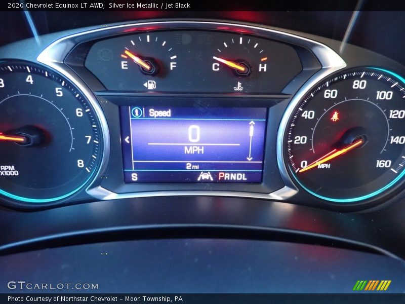 Silver Ice Metallic / Jet Black 2020 Chevrolet Equinox LT AWD