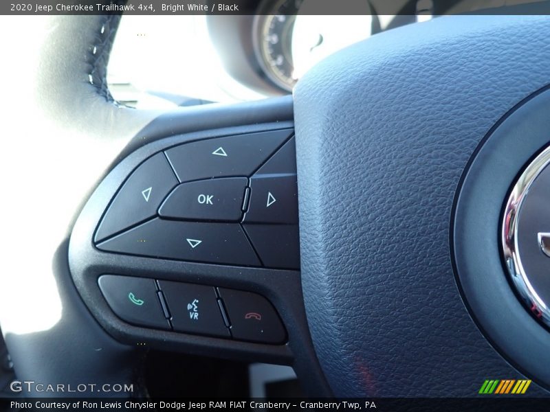 Bright White / Black 2020 Jeep Cherokee Trailhawk 4x4