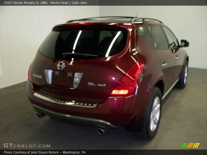 Merlot Pearl / Cafe Latte 2007 Nissan Murano SL AWD