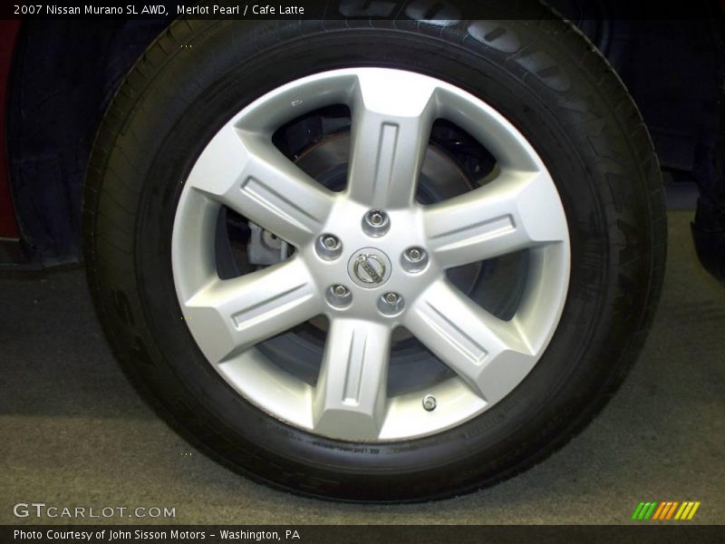 Merlot Pearl / Cafe Latte 2007 Nissan Murano SL AWD