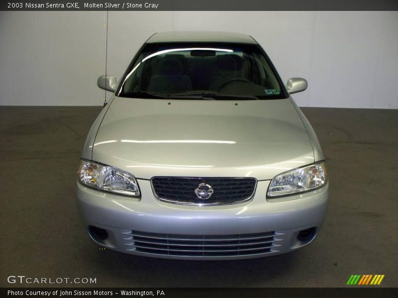 Molten Silver / Stone Gray 2003 Nissan Sentra GXE