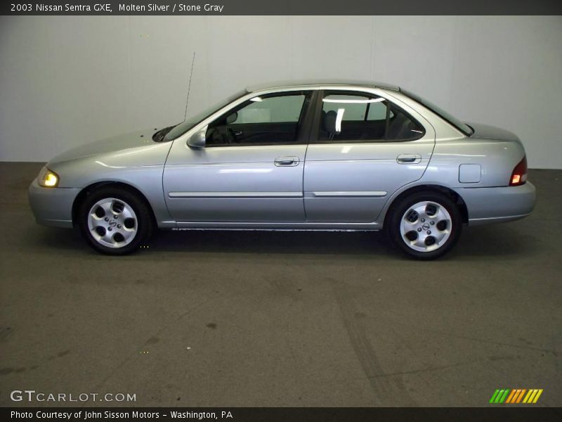 Molten Silver / Stone Gray 2003 Nissan Sentra GXE