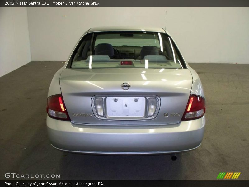 Molten Silver / Stone Gray 2003 Nissan Sentra GXE
