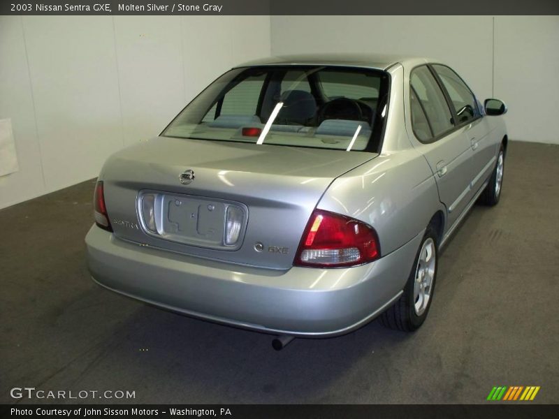 Molten Silver / Stone Gray 2003 Nissan Sentra GXE