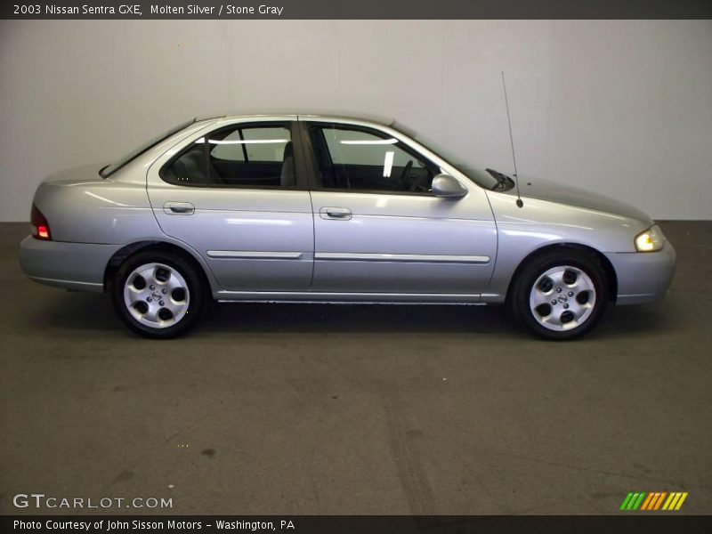 Molten Silver / Stone Gray 2003 Nissan Sentra GXE