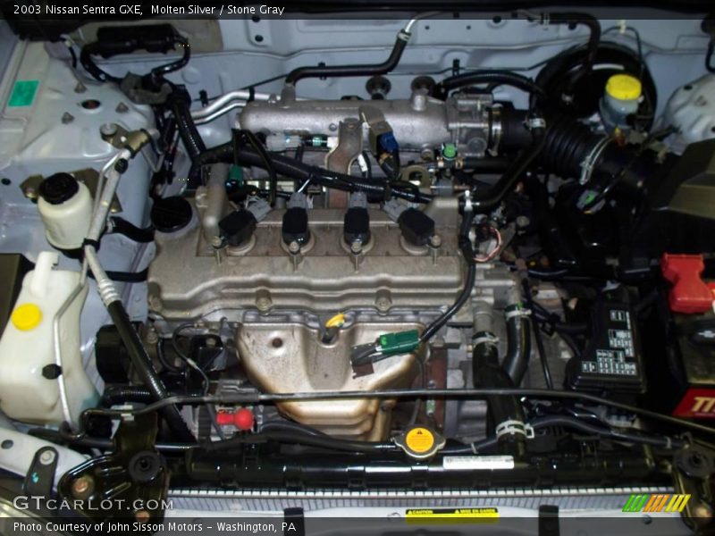 Molten Silver / Stone Gray 2003 Nissan Sentra GXE