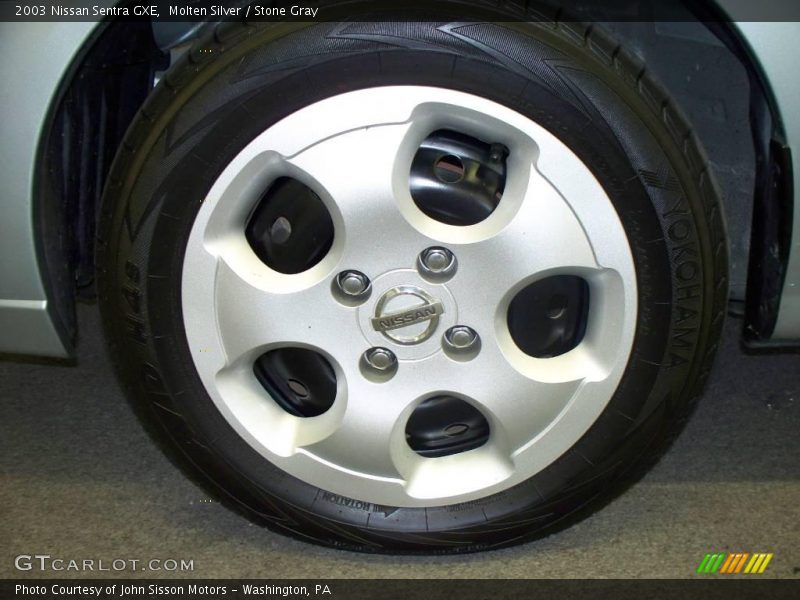 Molten Silver / Stone Gray 2003 Nissan Sentra GXE