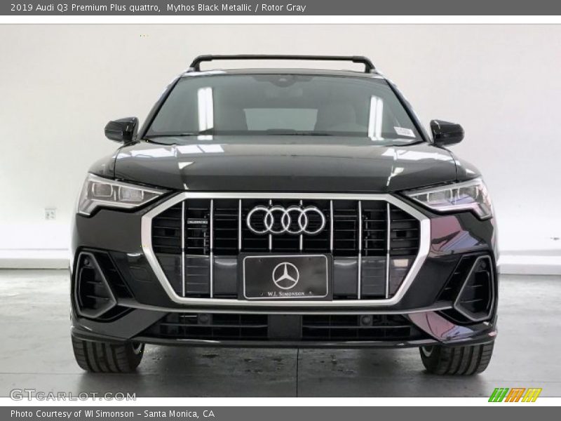 Mythos Black Metallic / Rotor Gray 2019 Audi Q3 Premium Plus quattro