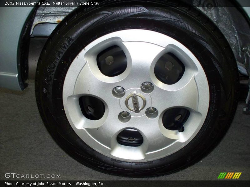 Molten Silver / Stone Gray 2003 Nissan Sentra GXE