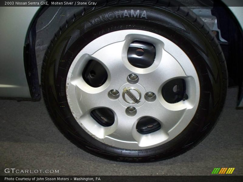 Molten Silver / Stone Gray 2003 Nissan Sentra GXE