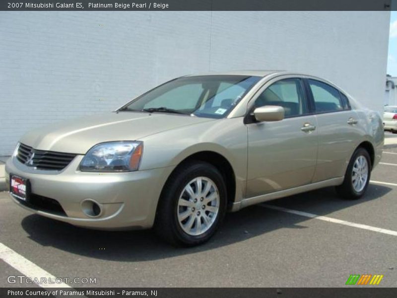 Platinum Beige Pearl / Beige 2007 Mitsubishi Galant ES