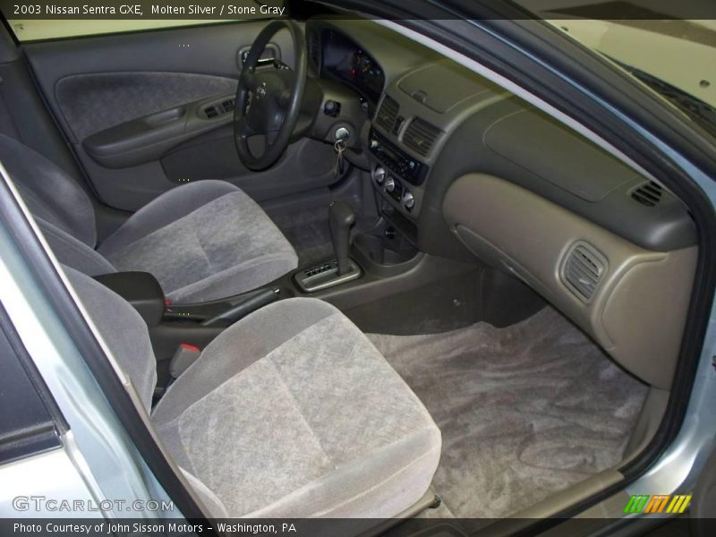 Molten Silver / Stone Gray 2003 Nissan Sentra GXE