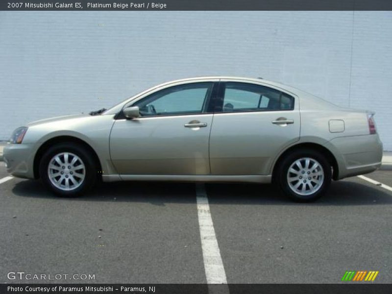 Platinum Beige Pearl / Beige 2007 Mitsubishi Galant ES