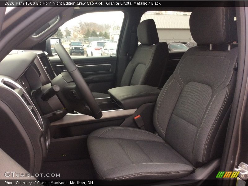 Granite Crystal Metallic / Black 2020 Ram 1500 Big Horn Night Edition Crew Cab 4x4