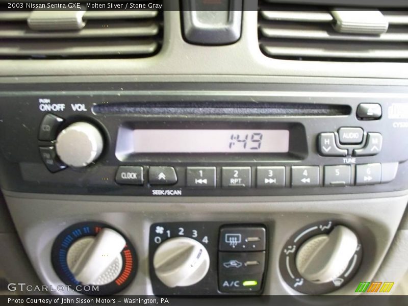 Molten Silver / Stone Gray 2003 Nissan Sentra GXE
