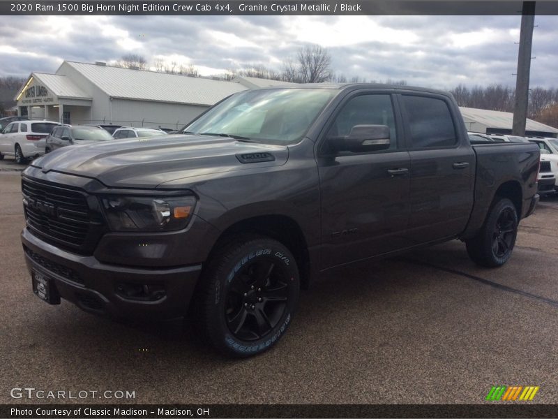 Granite Crystal Metallic / Black 2020 Ram 1500 Big Horn Night Edition Crew Cab 4x4