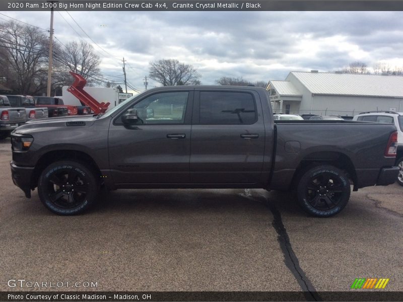 Granite Crystal Metallic / Black 2020 Ram 1500 Big Horn Night Edition Crew Cab 4x4