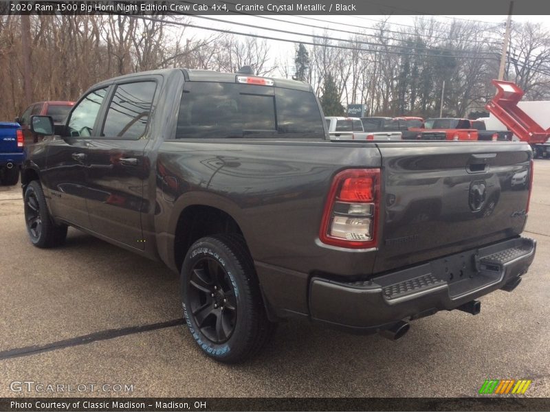 Granite Crystal Metallic / Black 2020 Ram 1500 Big Horn Night Edition Crew Cab 4x4