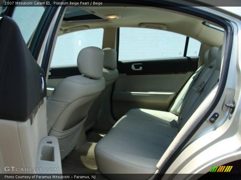 Platinum Beige Pearl / Beige 2007 Mitsubishi Galant ES
