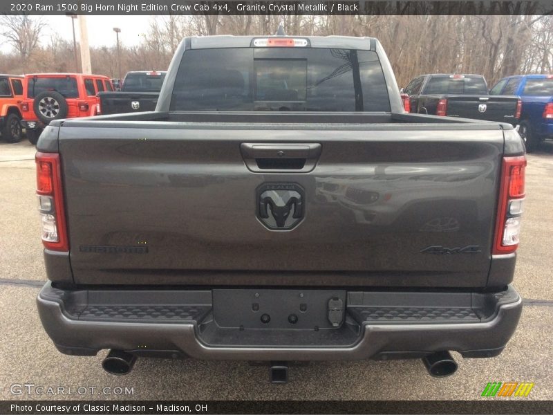 Granite Crystal Metallic / Black 2020 Ram 1500 Big Horn Night Edition Crew Cab 4x4