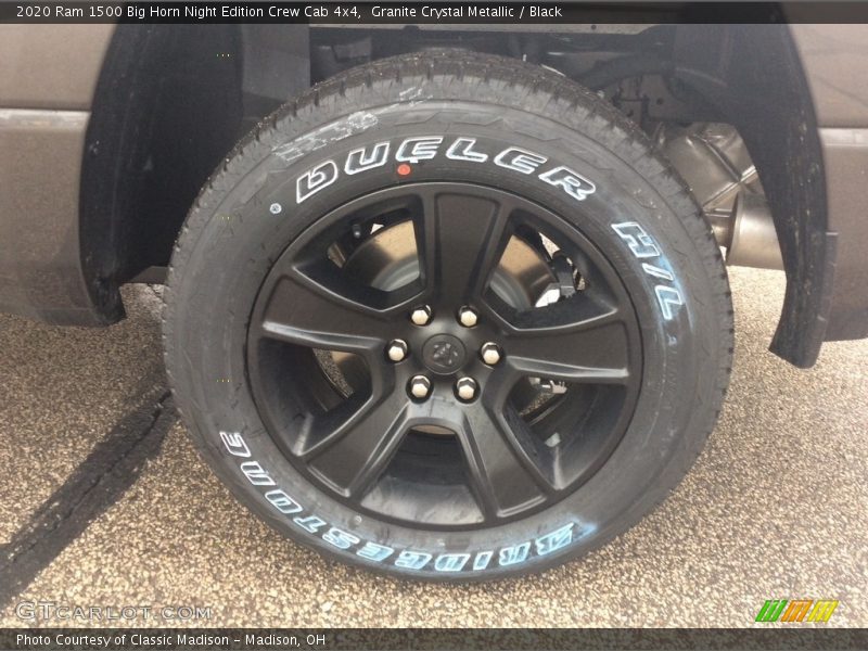 Granite Crystal Metallic / Black 2020 Ram 1500 Big Horn Night Edition Crew Cab 4x4