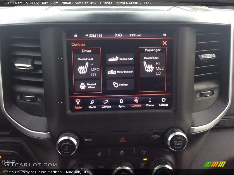 Granite Crystal Metallic / Black 2020 Ram 1500 Big Horn Night Edition Crew Cab 4x4