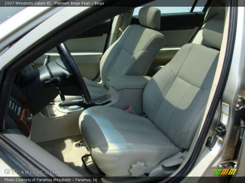 Platinum Beige Pearl / Beige 2007 Mitsubishi Galant ES