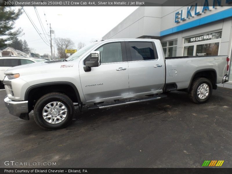Silver Ice Metallic / Jet Black 2020 Chevrolet Silverado 2500HD LTZ Crew Cab 4x4