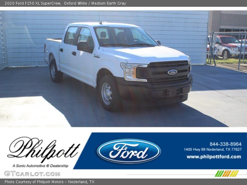 Oxford White / Medium Earth Gray 2020 Ford F150 XL SuperCrew