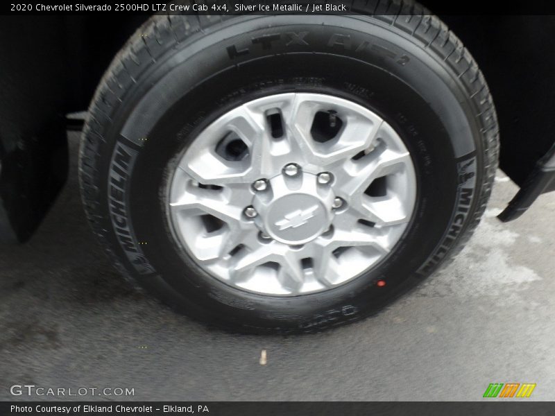 Silver Ice Metallic / Jet Black 2020 Chevrolet Silverado 2500HD LTZ Crew Cab 4x4