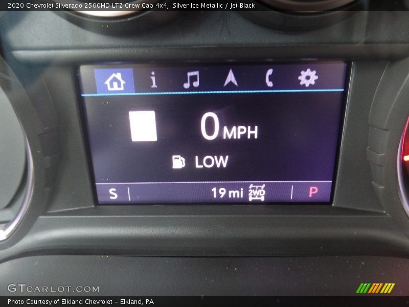 Silver Ice Metallic / Jet Black 2020 Chevrolet Silverado 2500HD LTZ Crew Cab 4x4